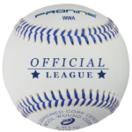Pronine 9 inch official league baseballs wwa have a waterproof poly shell with a cushioned cork center covered by full grain leather cover.