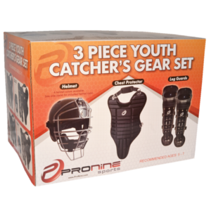 Three Piece Youth Catcher’s Gear Set (contains CH1SZ, CP11 & LG11)