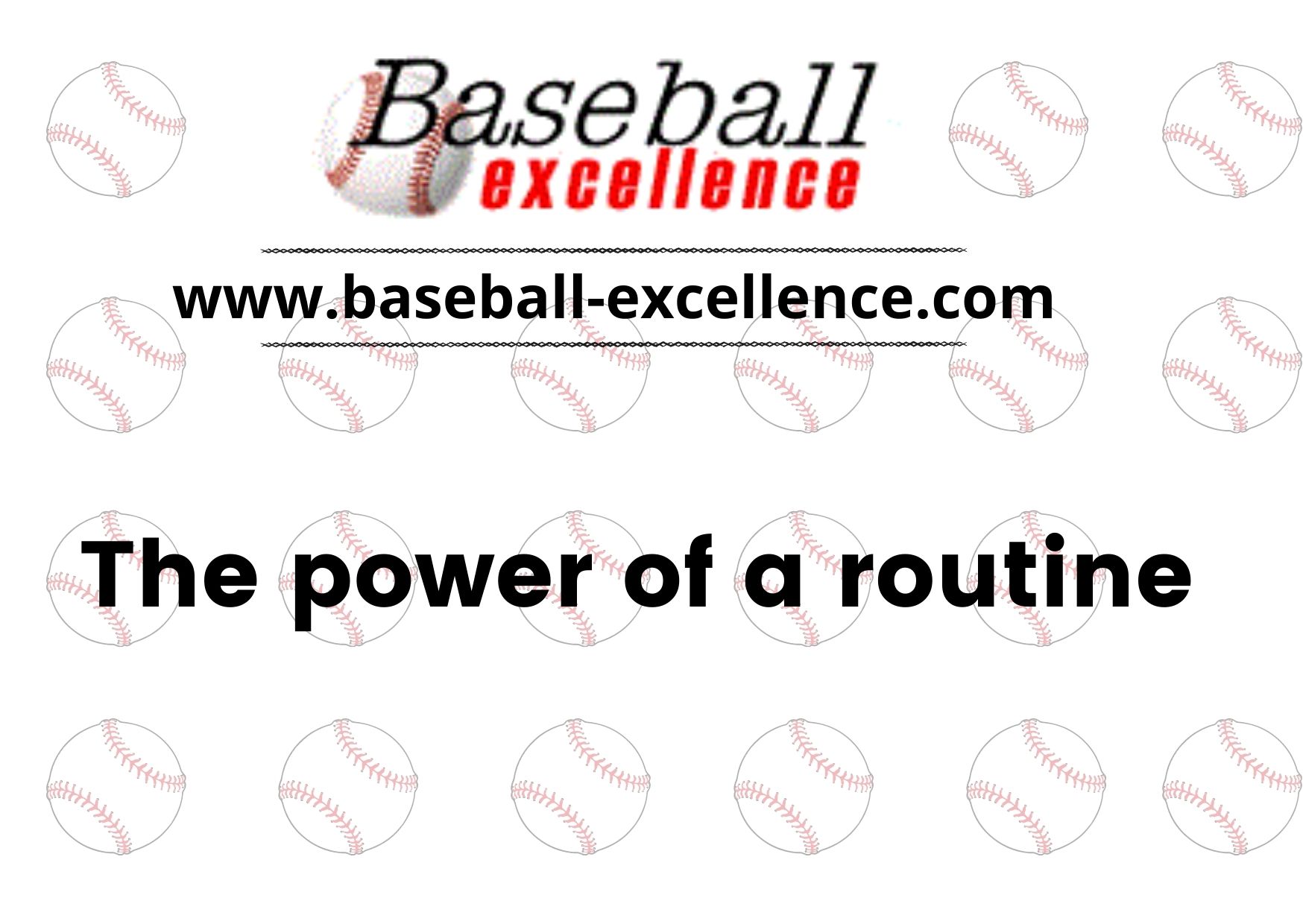Read more about the article The Power of a Routine