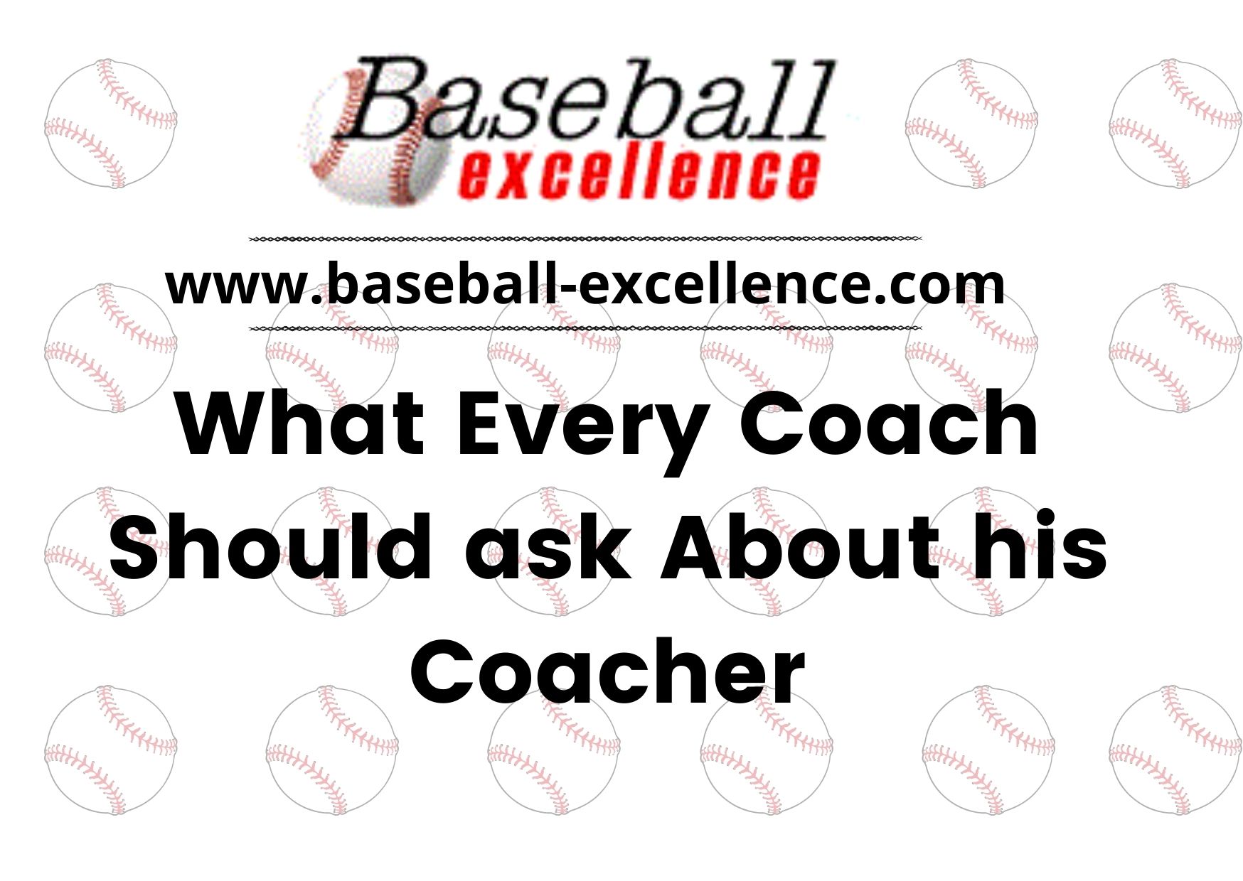 You are currently viewing What Every Coach Should Ask About His Catcher