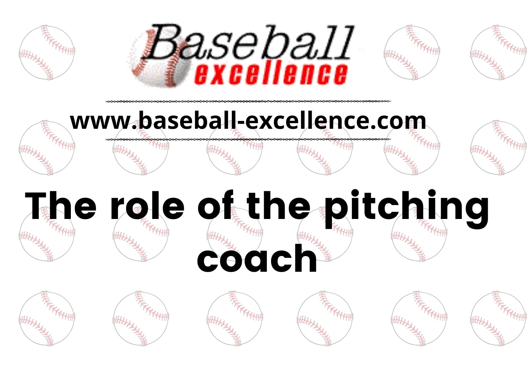 You are currently viewing The Role of The Pitching Coach