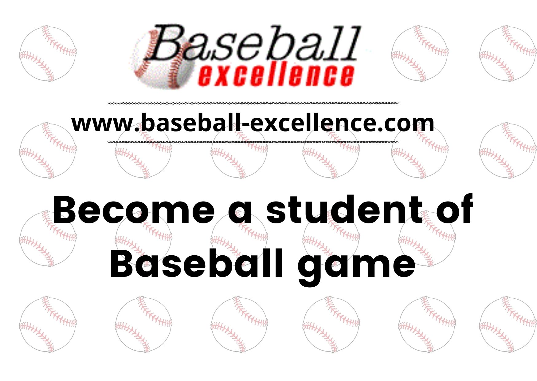You are currently viewing Become a Student of Baseball Game