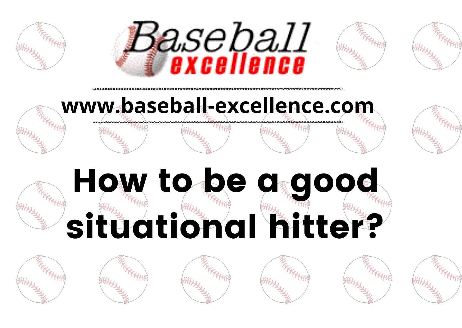 You are currently viewing How To Be A Good Situational Hitter?
