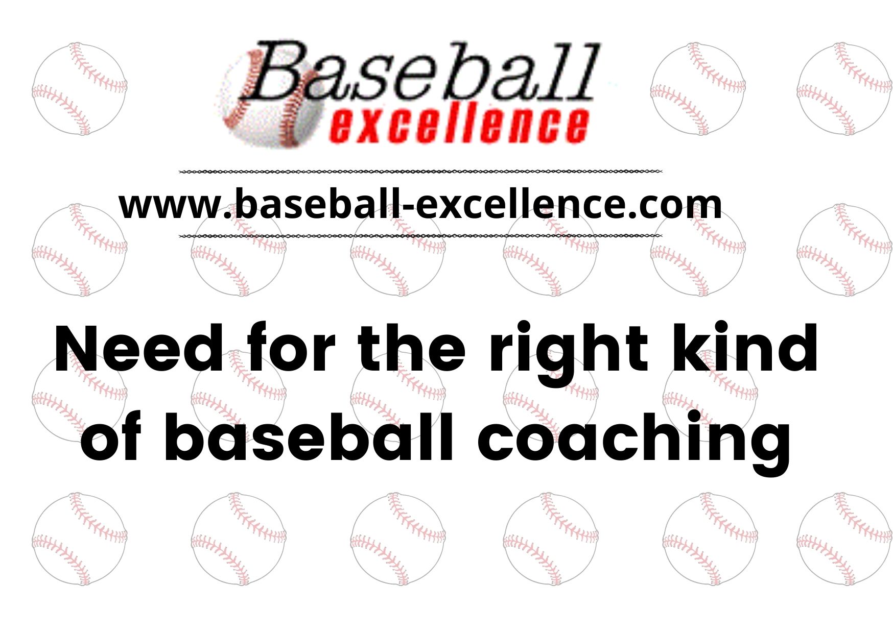 Read more about the article Need for the right kind of baseball coaching