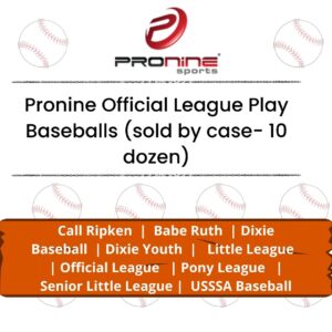 Pronine Official League Play Baseballs (sold by case- 10 dozen)