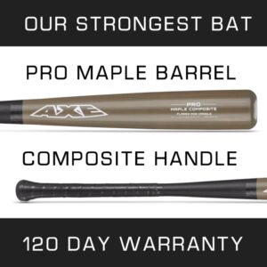 Axe Pro Maple Composite Baseball Wood Bats – Flared Handle
